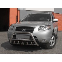 Кенгурятник WT003 (нерж.) для Hyundai Santa Fe 2 2006-2012