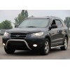 Кенгурятник WT007 (нерж.) для Hyundai Santa Fe 2 2006-2012