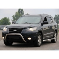 Кенгурятник WT007 (нерж.) для Hyundai Santa Fe 2 2006-2012