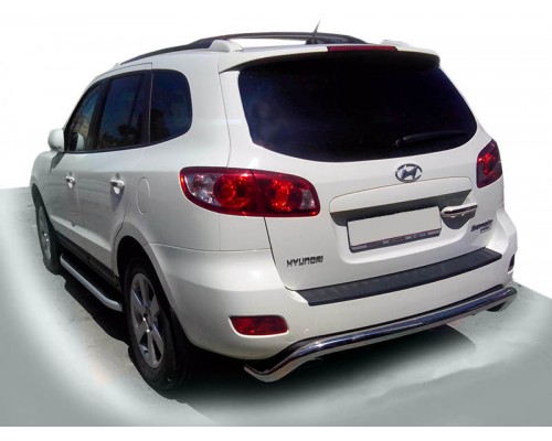 Задня дуга AK007 (нерж.) Hyundai Santa Fe 2 2006-2012