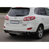 Задня дуга AK002-2 (нерж.) Hyundai Santa Fe 2 2006-2012