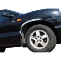 Накладки на арки 2006-2009 (4 шт, нерж) для Hyundai Santa Fe 2 2006-2012