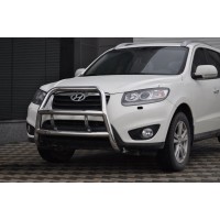 Кенгурятник WT018 (нерж.) для Hyundai Santa Fe 2 2006-2012