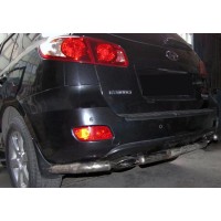 Задні кути з центральною AK0073 (2 шт, нерж.) Hyundai Santa Fe 2 2006-2012