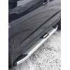 Бічні пороги Mevsim Grey (2 шт., Алюміній) для Hyundai Santa Fe 2 2006-2012 - 65069-11