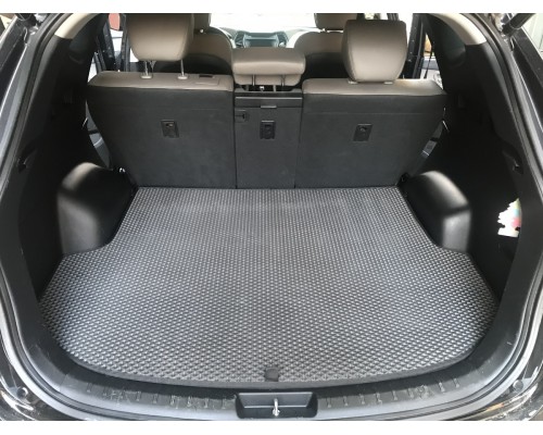 Килимок багажника (EVA, поліуретановий, чорний) (5 місць) для Hyundai Santa Fe 3 2012-2018 - 75621-11