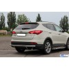 Задні кути AK-003-Double (нерж.) для Hyundai Santa Fe 3 2012-2018