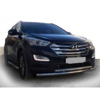 Передня дуга ST014 (нерж.) для Hyundai Santa Fe 3 2012-2018
