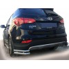 Задні кути AK-003-Double (нерж.) для Hyundai Santa Fe 3 2012-2018