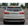 Задняя дуга AK002 (нерж.) для Hyundai Santa Fe 3 2012-2018 - 74768-11