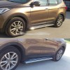 Бічні пороги OEM V1 (2 шт) для Hyundai Santa Fe 3 2012-2018 - 55339-11