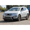 Передня дуга WT003 (нерж.) для Hyundai Santa Fe 3 2012-2018