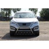 Передня дуга WT003 (нерж.) для Hyundai Santa Fe 3 2012-2018