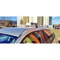 Багажник (поперечины) на интегрированные рейлинги Skybar V2 120 см (2 шт) Черный для Hyundai Santa Fe 4 2018-2023 гг