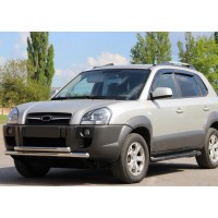 Передній захист ST014 (нерж.) для Hyundai Tucson JM 2004+