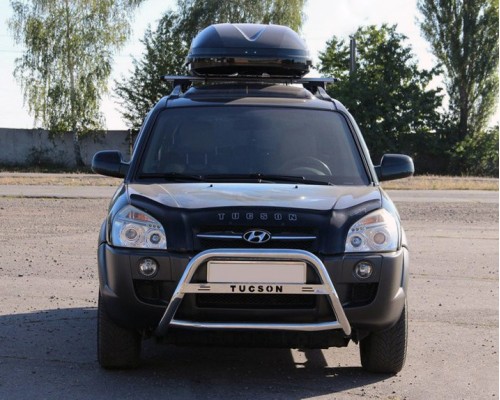 Кенгурятник WT025 (нерж.) для Hyundai Tucson JM 2004+