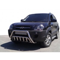 Кенгурятник WT002 (нерж.) для Hyundai Tucson JM 2004+