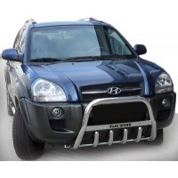 Кенгурятник WT004 (нерж.) для Hyundai Tucson JM 2004+