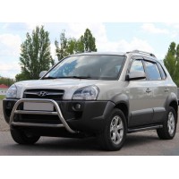Кенгурятник WT022 (нерж.) для Hyundai Tucson JM 2004+