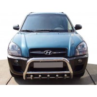 Кенгурятник WT003 (нерж.) 60 мм для Hyundai Tucson JM 2004+