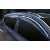 Ветровики с хромом (4 шт, Sunplex Chrome) для Hyundai Tucson TL 2016-2021