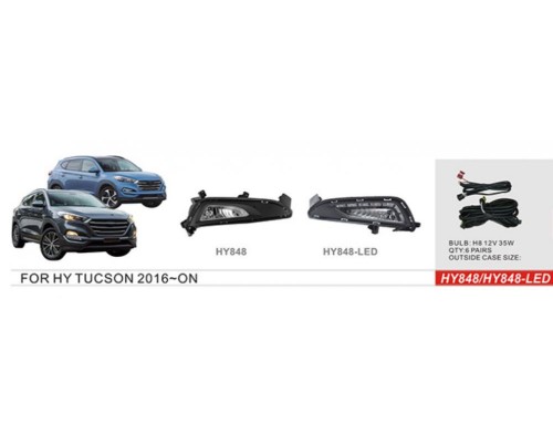 Противотуманки 2015-2018 (галогенные) для Hyundai Tucson TL 2016-2021