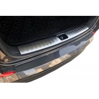Накладка на задний порог багажника (нерж) для Hyundai Tucson TL 2016-2021