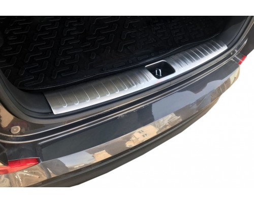 Накладка на задний порог багажника (нерж) для Hyundai Tucson TL 2016-2021 - 52307-11