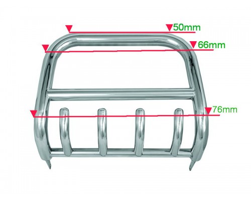Кенгурятник QT006 (нерж.) для Isuzu D-Max 2011-2019