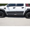 Бічні пороги Dakar Чорні V2 без підсвічування (2 шт, метал) для Isuzu D-Max 2011-2019