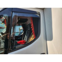 Ветровики вставные (полупрозрачные, 2 шт., Cagatay) для Iveco Daily 2014- гг