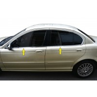 Нижня окантовка скла (нерж) для Jaguar X-Type
