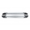 Боковые пороги Vision New Grey (2 шт., алюминий) для Jeep Cherokee KL 2013- гг