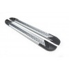 Боковые пороги Vision New Grey (2 шт., алюминий) для Jeep Cherokee KL 2013- гг