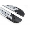 Боковые пороги Vision New Grey (2 шт., алюминий) для Jeep Cherokee KL 2013- гг