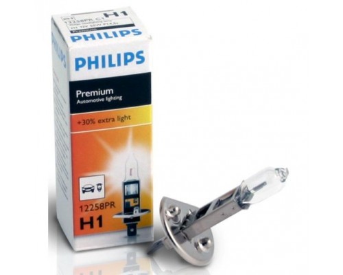 Лампа головного світла Philips H1 55W 12258PR Premium -202230% - 77930-11