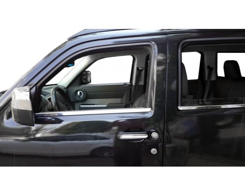 Молдинг стекол (нерж) для Jeep Cherokee/Liberty 2007-2013 - 60840-11
