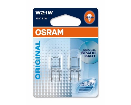 Вказівна лампа Osram 7505 W21W 12V 21W W3x16d (2 шт) - 77911-11