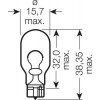 Указательная лампа Philips 12067 W16w 12V W2.1X9.5D - 77929-11