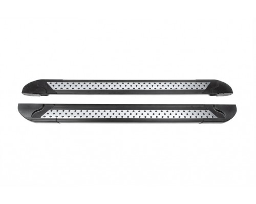 Боковые пороги Vision New Black (2 шт., алюминий) для Jeep Grand Cherokee WJ 1999-2004 гг