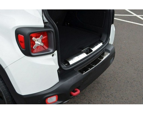 Накладка на задний порог (нерж) для Jeep Renegade