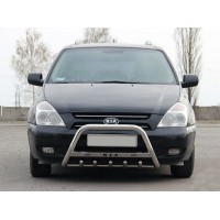 Кенгурятник WT004 (нерж) для Kia Carnival