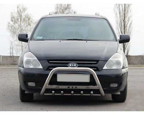 Кенгурятник WT004 (нерж) для Kia Carnival - 78794-11