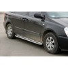 Бічні пороги KB001 (нерж) 60 мм для Kia Carnival
