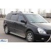 Бічні пороги KB001 (нерж) 60 мм для Kia Carnival