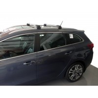 Поперечки під ключ (2 шт) Чорний для Kia Ceed 2012-2018