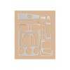 Накладки на панель 2004-2006 (Sedan) Карбон для Kia Cerato 1 2004-2009 - 79891-11
