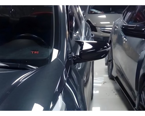 Накладки на зеркала BMW-Style (2 шт) для Kia Cerato 3 2013-2018 гг