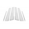Молдинг дверних стояків (6 шт, нерж.) для Kia Optima 2010-2016