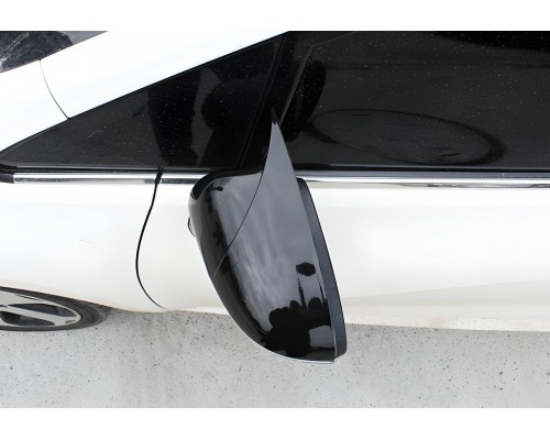 Накладки на зеркала BMW-Style (с поворотом, 2 шт) для Kia Rio 2012-2017 гг